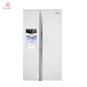 یخچال فریزر ساید بای ساید 35 فوت اسنوا مدل SN8-3035GW سفید متالیک