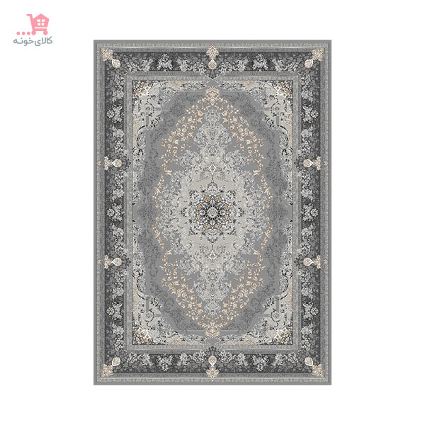 فرش 1200 شانه مهستان مدل دلوین کد 2102 فیلی  Mahestan Carpet Model Delvin 2102 fili
